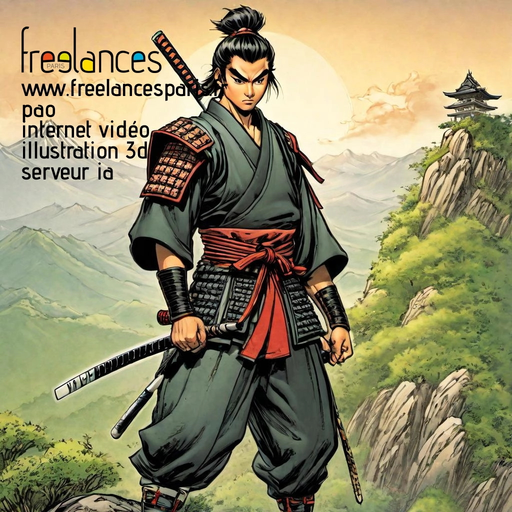 Pao mise en page internet vidéo illustration 3d serveur IA générative AI freelance paris studio de création magazines s57c5jo0